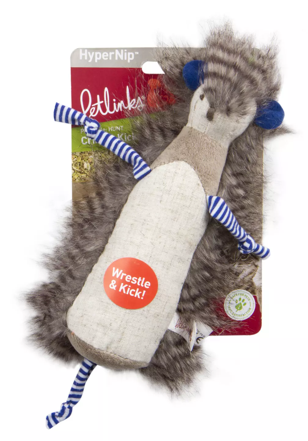  Customer reviews: Petlinks HappyNip Loony Legs Ostrich Feather  Cat Toy, Contains Silvervine & Catnip - Brown/Pink, One Size